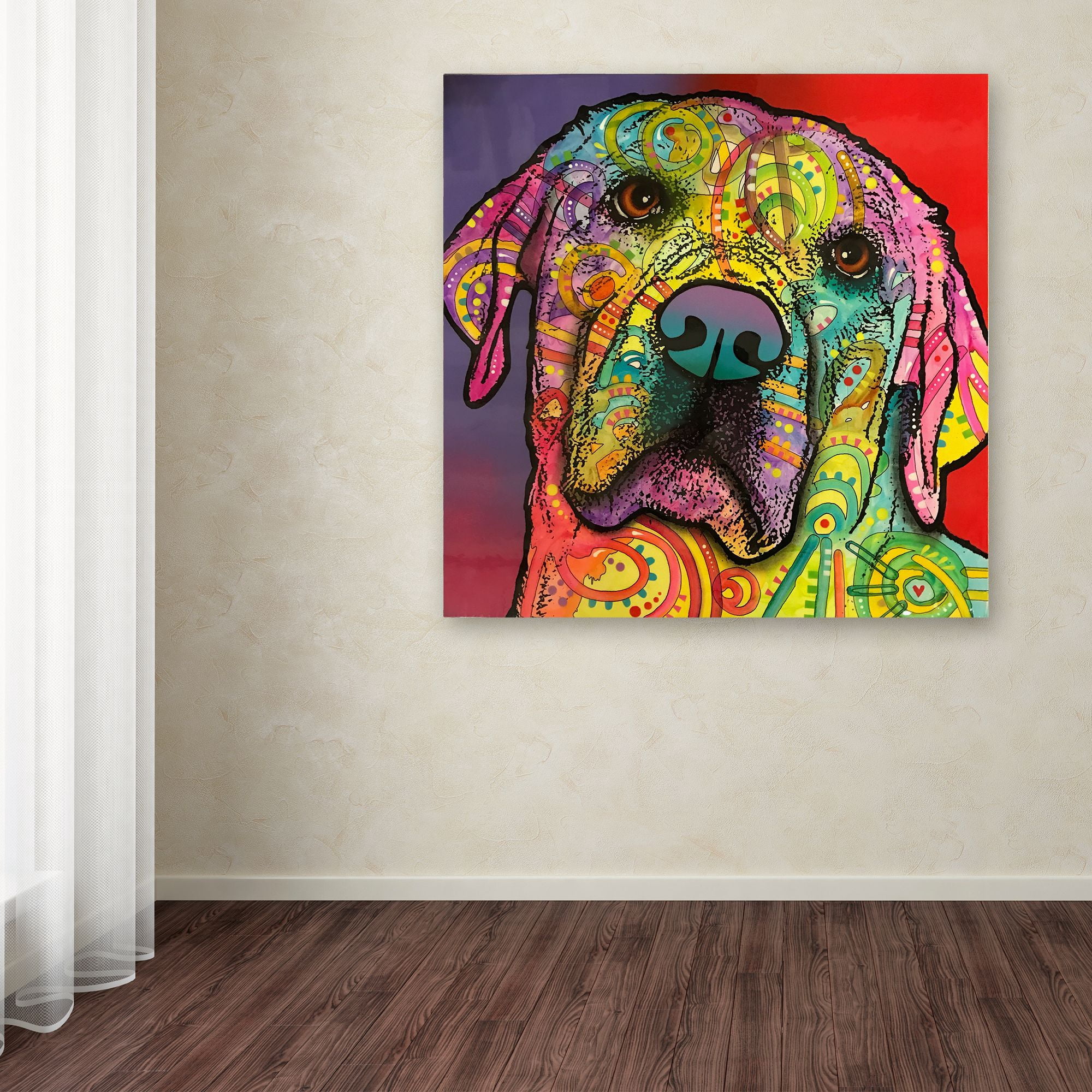 Trademark Fine Art 'Starry Lab' Canvas Art by Dean Russo