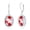 Red, variant on Genuine Millefiori Murano Glass Earrings – Italian Artisan Jewelry in 925 Sterling Silver – Handcrafted in Murano, Italy