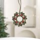 thumbnail image 5 of Adorno de copo de nieve navideño Hilos de algodón tejidos a mano | Colgante multicolor festivo | Colgado de árbol de Navidad | Decoración invernal intrincada | 1 Pack | 4,33 pulgadas de decoración, 5 of 6
