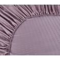 thumbnail image 2 of Spring Home 1200 Thread Count 100% Egyptian Cotton Deep Pocket Dobby Striped Sheet Set (King, Purple), 2 of 3