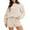 Khaki, variant on Patlollav Pntutb Women Sets,Ladies Long Sleeve Tops Sweatshirt Shorts Suit