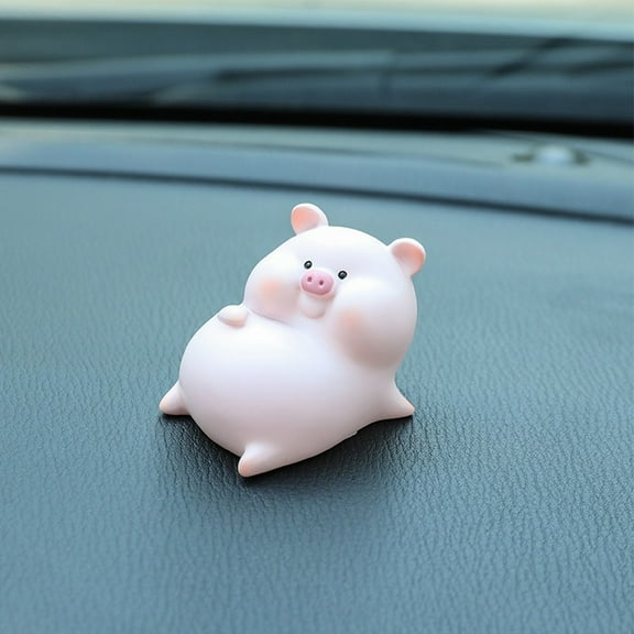 Cute Cartoon Pig Car Decoration Car Center Console Interior Dashboard Accessory