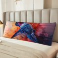 thumbnail image 2 of Zufioo Vibrant Hummingbird Watercolor Art Print 20x54 Inch Long Body Pillowcase, without Pillow Core, Pillow Case with Hidden Zipper, Ideal Gift for Home Furnishings, 2 of 7