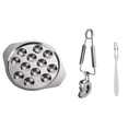 thumbnail image 1 of CHAO Placa de almacenamiento de acero inoxidable para cocinar, 1 of 4