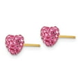 thumbnail image 2 of 14K Yellow Gold Earring Cluster Women'S Crystal Rose 6 mm 7, 2 of 3