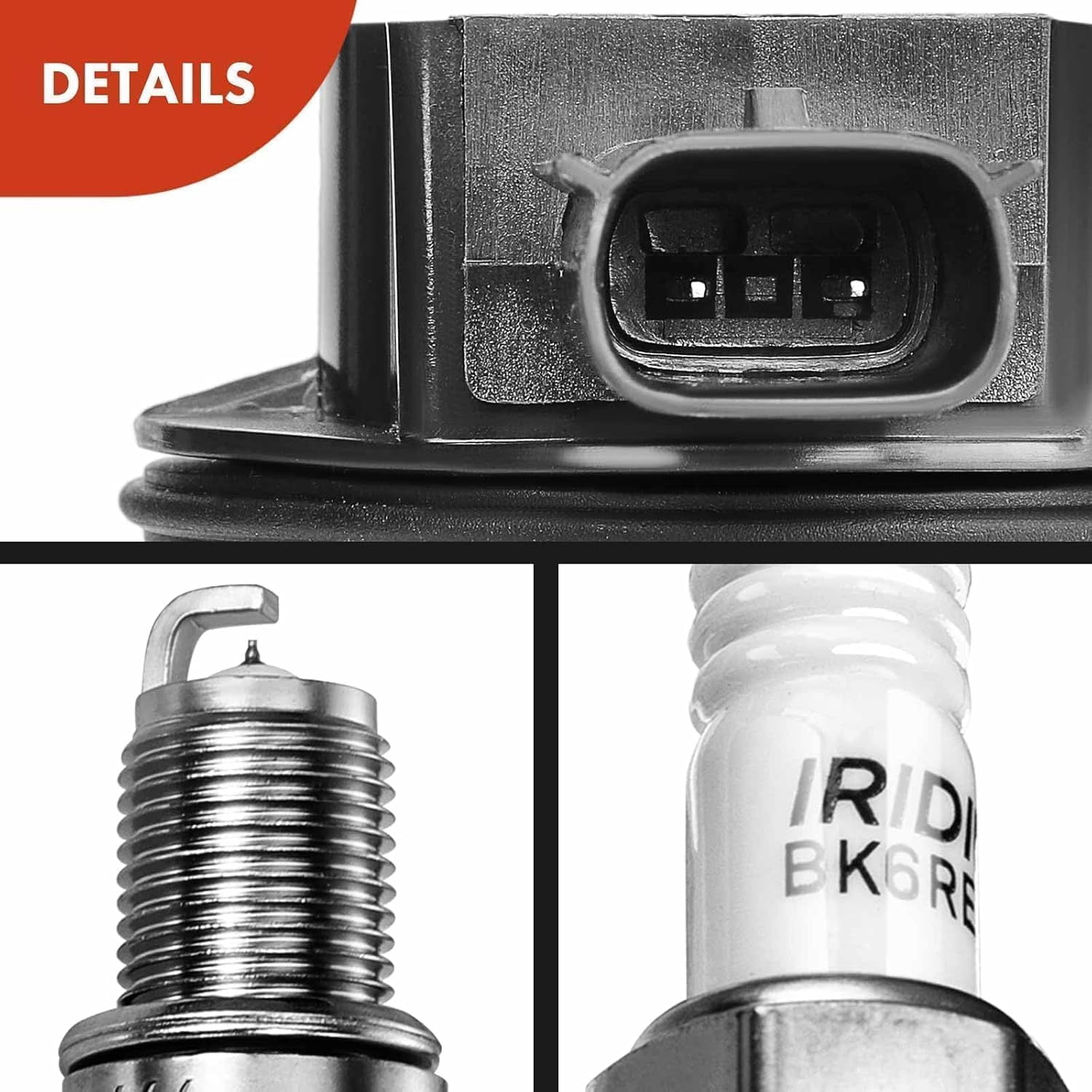 A-Premium Ignition Coils and Spark Plugs Kits Compatible with Ford F-150 F150 2011-2016 Mustang 2011-2015 5.0L Replaces# BR3Z12029A CYFS12F1 8-PC Set