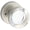 Satin Nickel, variant on Baldwin Reserve Contemporary Crystal Knob - Round Rose, Privacy, Satin Brass (Lifetime)