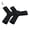Black2, variant on Fin Keeper Straps, 2Pcs Silicone Fin Grippers for S cuba Diving Snorkeling, Triangle Buckle Anti-Loss fin Holders