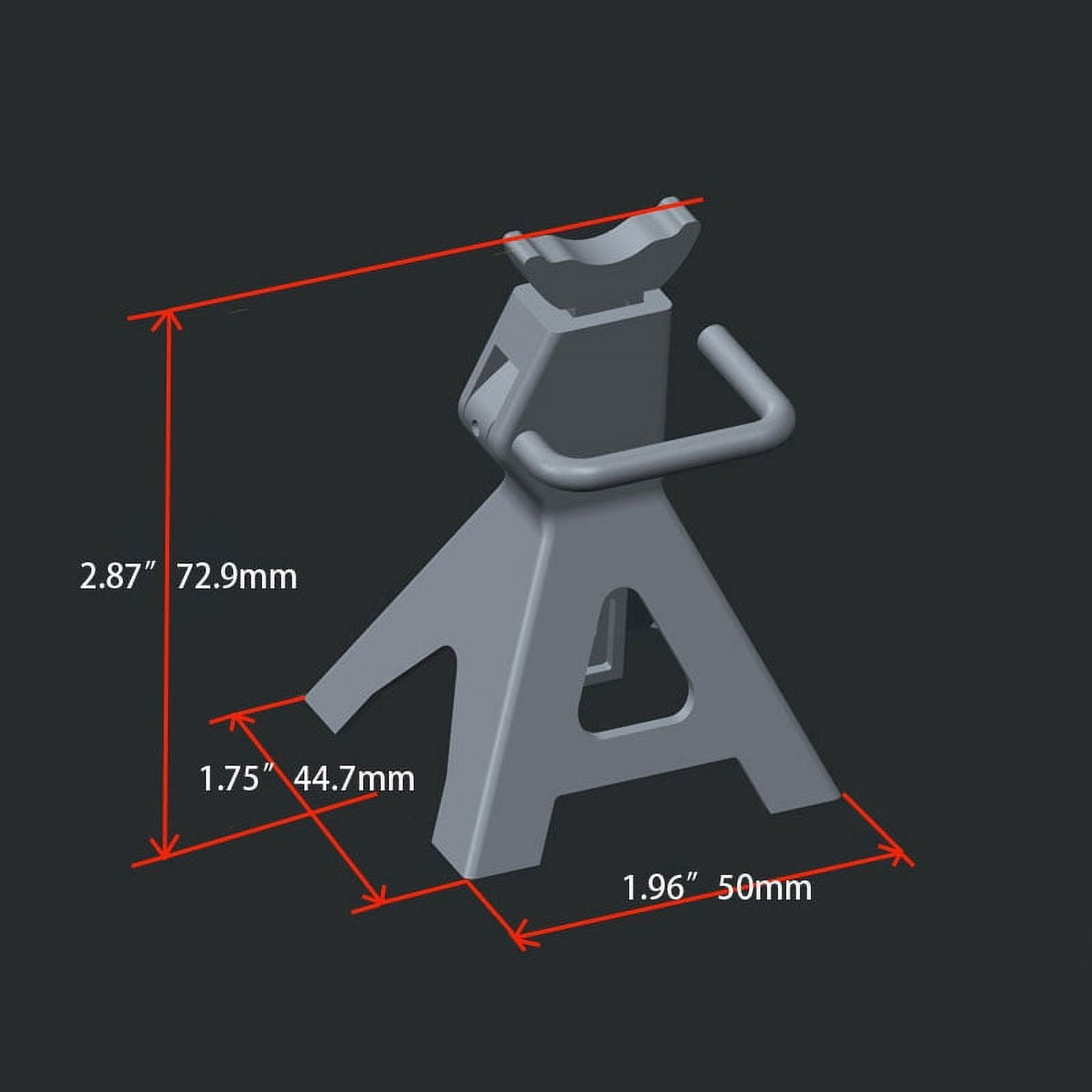 RC4WD 1/10 Scale 6 Ton Chubby Jack Stands Red (2) Z-S0588 Multi-Colored (Toy Replica)