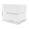 thumbnail image 2 of White Bedroom Nightstand Modern Bedside Table End Table with 2 Drawers, 2 of 10