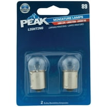 PEAK Mini Indicator Halogen Automotive Bulb 89 - Universal Fit, 13V, 1W, White