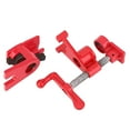 thumbnail image 3 of 3/4 Inches Pipe Clamp Hand Cranked Vertical Woodworking Quick Clamp Fixture Carpenter Tool, 3 of 10