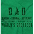 thumbnail image 2 of Dad Genuine World's Greatest Father Men's Long Sleeve Tee T Shirt Brisco Brands M, 2 of 6