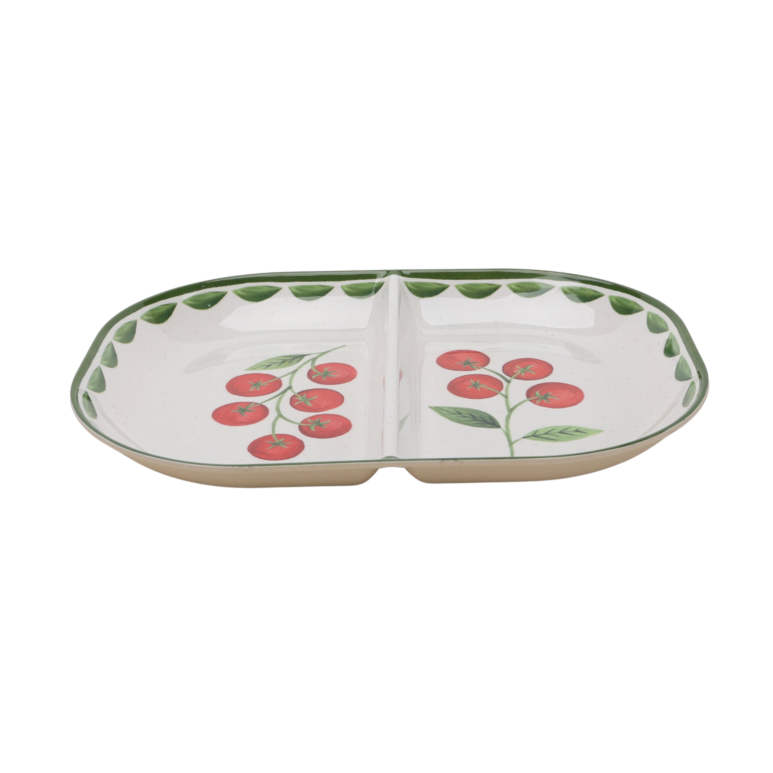 Better Homes & Gardens Bamboo Melamine Tomato Beige Serving Tray