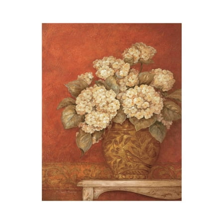 Gladding Villa - Villa Flora Hydrandeas Print Wall Art By Pamela Gladding