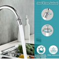 thumbnail image 3 of Aireador de grifo de 360 grados, filtro de ahorro de agua Fm22, aireador giratorio, cabezal de grifo de cocina, 2 modos, rociador de filtro de cabezal de ducha ajustable para baño de cocina, 3 of 5