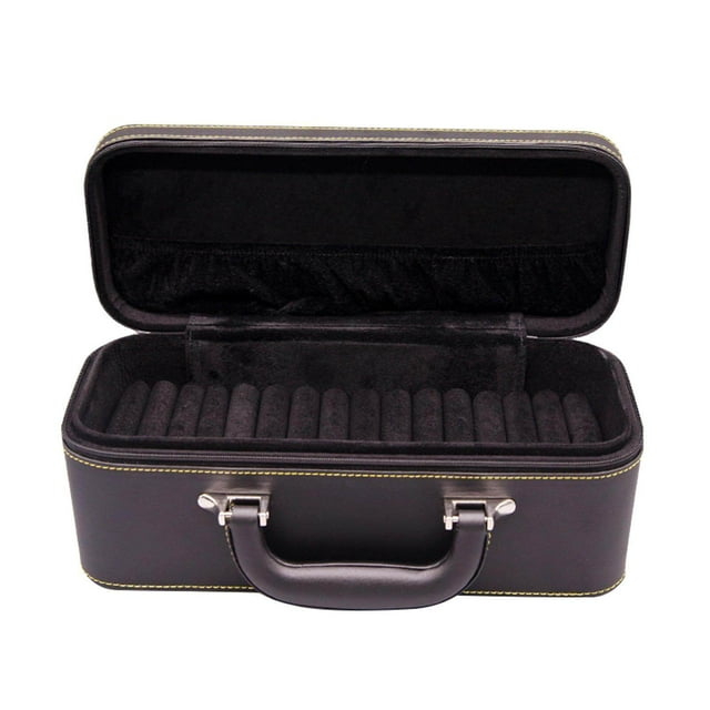15 Slots bracelet Case with Bracelets Bangles Watches Handle Holder Storage Box Bracelets Display Case Black