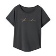 thumbnail image 3 of Camiseta de verano ligera y suave Salvador para mujer cuello redondo XL, 3 of 7