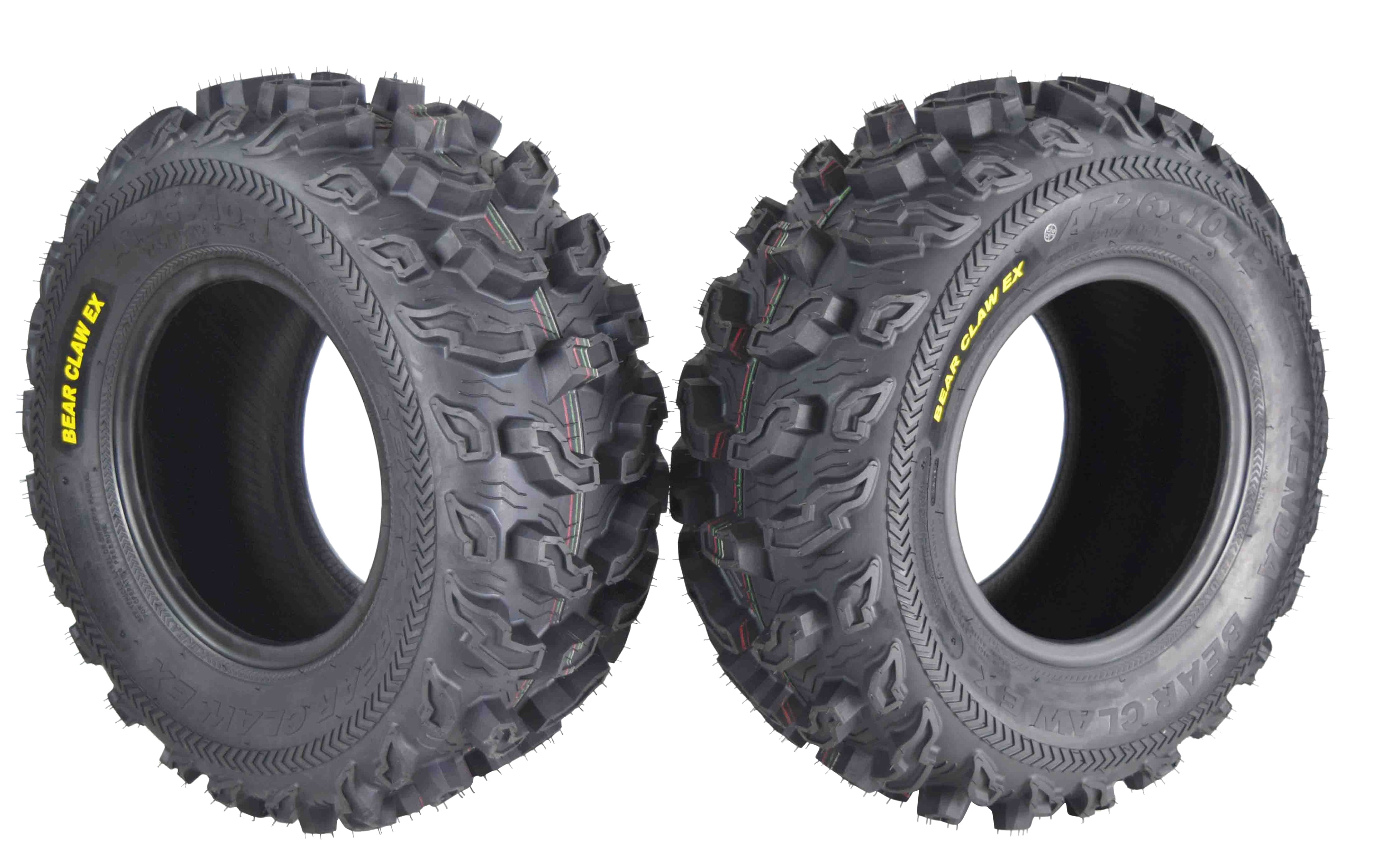 Kenda Bear Claw EX 26x10-12 Front ATV 6 PLY Tires Bearclaw 26x10x12-4 Pack 