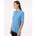thumbnail image 2 of Harriton M105W Women's Maverick CVC Pique Polo-LIGHT COLLEGE BLUE-XS, 2 of 6