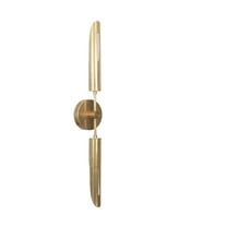 2 Light Cut Pipe Raw Brass Sputnik chandelier light Fixture