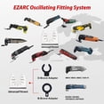 thumbnail image 2 of EZARC Diamond Oscillating Tool Blade Set, Multi Tool Mortar Cutting Saw Blades Precise for Grout Removal, 4-Pack, 2 of 8