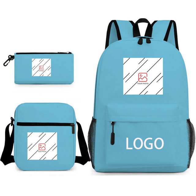 Three-piece Bag, Cartoon Peripheral Printed Backpack, Student Satchel Pencil Case, Can Be Customized-HAPDEN