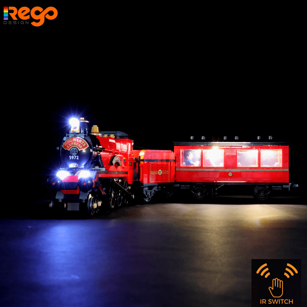 Rego Design IR Switch Lighting Set for Hogwarts Express Building Blocks Model, Light Kit Compatible with Lego 75955 (Not Include the Building Set)