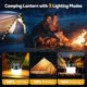 thumbnail image 4 of Solar Camping Lantern with String Lights, 33ft Light Strip Easy to Store, 3600mAh Rechargeable Lantern with 3 Modes, Waterproof Portable Tent Light, H, 4 of 5