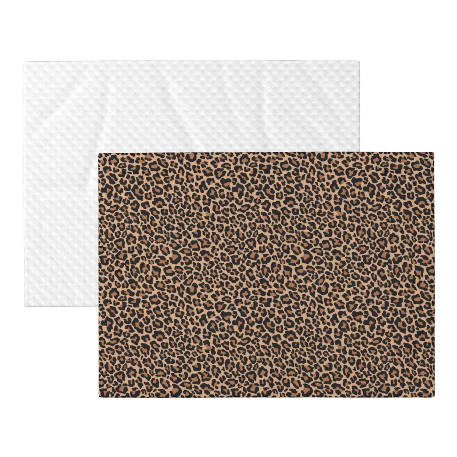 Naloa Brown Leopard Dog Blanket, 3 Sizes Cat Blanket for Indoor Cats Large Medium Small Dog Gifts-Small