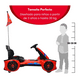 thumbnail image 2 of Montable Eléctrico The Baby Shop - go kart electrico, control remoto, 12v, luz, sonido, bluetooth Rojo -, 2 of 8
