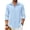 Light Blue, variant on Men's Long Sleeve Linen Button Down Shirts Casual Summer Beach Shirt Business Dress Shirt
