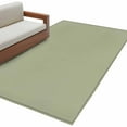 thumbnail image 2 of Sage Green 3x5 Area Rugs, Farmhouse Solid Green Color Modern Art Non-Skid Rubber Backing Large Rectangle Rugs - Living Room Bedroom Home Office, Indoor Floor Mat Carpets Washable Rug, 2 of 9
