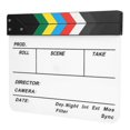 thumbnail image 4 of Film Clapperboard Acrylic Clapstick Director Board Photography Props (Colorful Striped White Board), 4 of 5