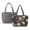 Black - Peony Dragonfly, variant on Hummingbird Print Tote Bag Large Reversible Quilted Shoulder Bag Trendy Women's Bag for Daily Commute Gym Travel Holiday, Gray