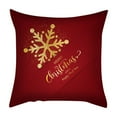 thumbnail image 2 of Nkmbld Christmas Decorative Throw Pillows, Super Soft Christmas Pillowcase for Winter Xmas Decor, Christmas Velvet Pillow Cases for Sofa, Couch, Bed and Car, Red, 2 of 8