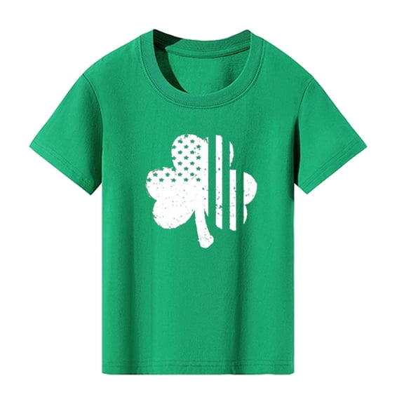 Tiijoy Boys St. Patrick's Day T Shirt Cotton Short Sleeve T-Shirt Tee, Sizes 18-24 Months