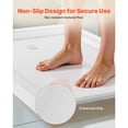 thumbnail image 5 of KFFKFF Shower Pan, 60″ L x 36″ W Single Threshold Base, Rectangular Acrylic & PVC Shower Base in White, Non-Slip Bathroom Pan with Drain and Cover, Left-Side Drain Placement, 5 of 9