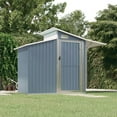 thumbnail image 4 of vidaXL Storage Shed Outdoor Garden Shed for Furniture Storage Galvanized Steel, 4 of 23