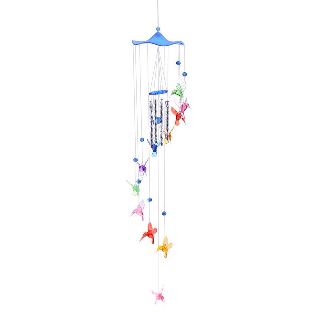 Creative Lucky Wind Chime H7003-9 Colibrí Azul (Azul)