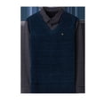 thumbnail image 2 of Suéter de dos piezas falso con cuello de camisa de invierno para hombre, suéter grueso y cálido con forro polar para hombre, suéter casual para papá para hombre, 2 of 4