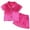 ZA-RD1, variant on Wenfanal Toddler Pajamas Sets Toddler Girls Birthday Pajamas Goose Print Tops Shorts Set Silk Sleepwear Size 3-4 Years,Pink