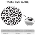 thumbnail image 6 of White and Black Of Leopard Print Round Fitted Tablecloth with Elastic Edge,Dining Table Cover Waterproof,Outdoor Round Tablecloth for Camping,Dining,Indoor and Outdoor, 6 of 7