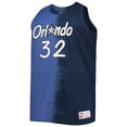 thumbnail image 2 of Men's Mitchell & Ness Shaquille O'Neal Blue/Navy Orlando Magic Big & Tall Profile Tie-Dye Player Tank Top, 2 of 3