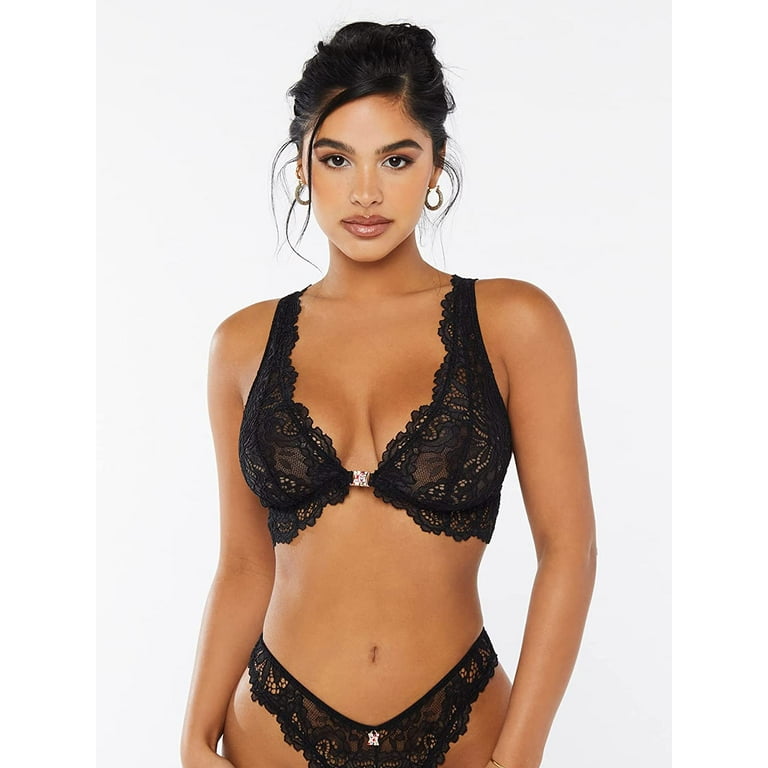Savage X Fenty Women s Romantic Corded Lace Front Closure