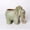 Green, variant on Mini Planter,Ceramic Cute Animal Shape Decorative Sturdy Small Plant Holder for Home Office Living Room Desktop