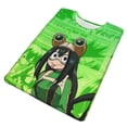 thumbnail image 3 of Mens Tsuyu Asui 3d Print T-Shirt Crewneck Short Sleeve Tee Shirt, 3 of 7