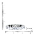 thumbnail image 6 of JeenMata 2.75 Carat Cushion Cut Moissanite Eternity Anniversary Ring - Classic Prong Style Wedding Ring in White Gold Plating for Women, 6 of 9