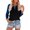 Blue F, variant on Bovxnpu 3/4 Length Sleeve Womens Tops, Casual Tunic Tops for Women Loose Dressy Summer Tees Shirts Outfits, Women's Round Neck Loose Shirt Top S