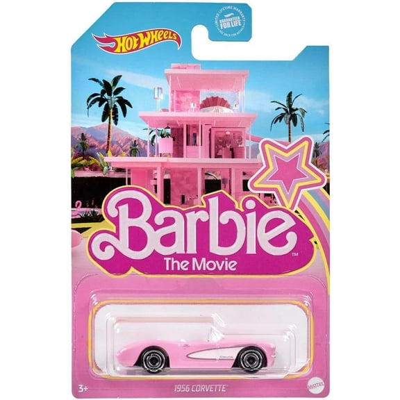 Hot Wheels 1956 Corvette, Barbie The Movie [Pink] Long Card